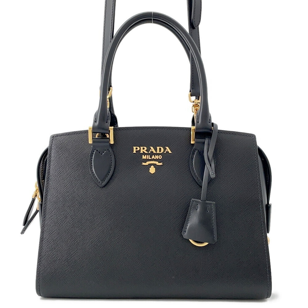 Prada handbag Saffiano leather black bag